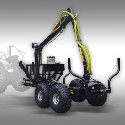 ATV-traktori palgikäru kraanaga HRW-15